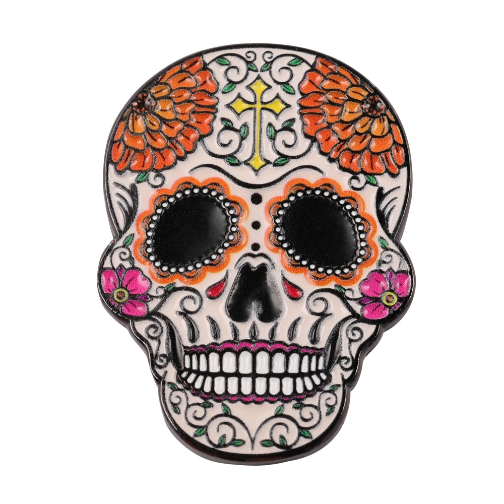 Skull Ball Mark Golf Accessories Golf Ball Marker Hat Clip