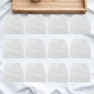 

12Pcs Manicure Dust Bag Premium Non-Woven Material No Leakage Ideal for Nail Art Supply Nail Dust Machine Replacement Use