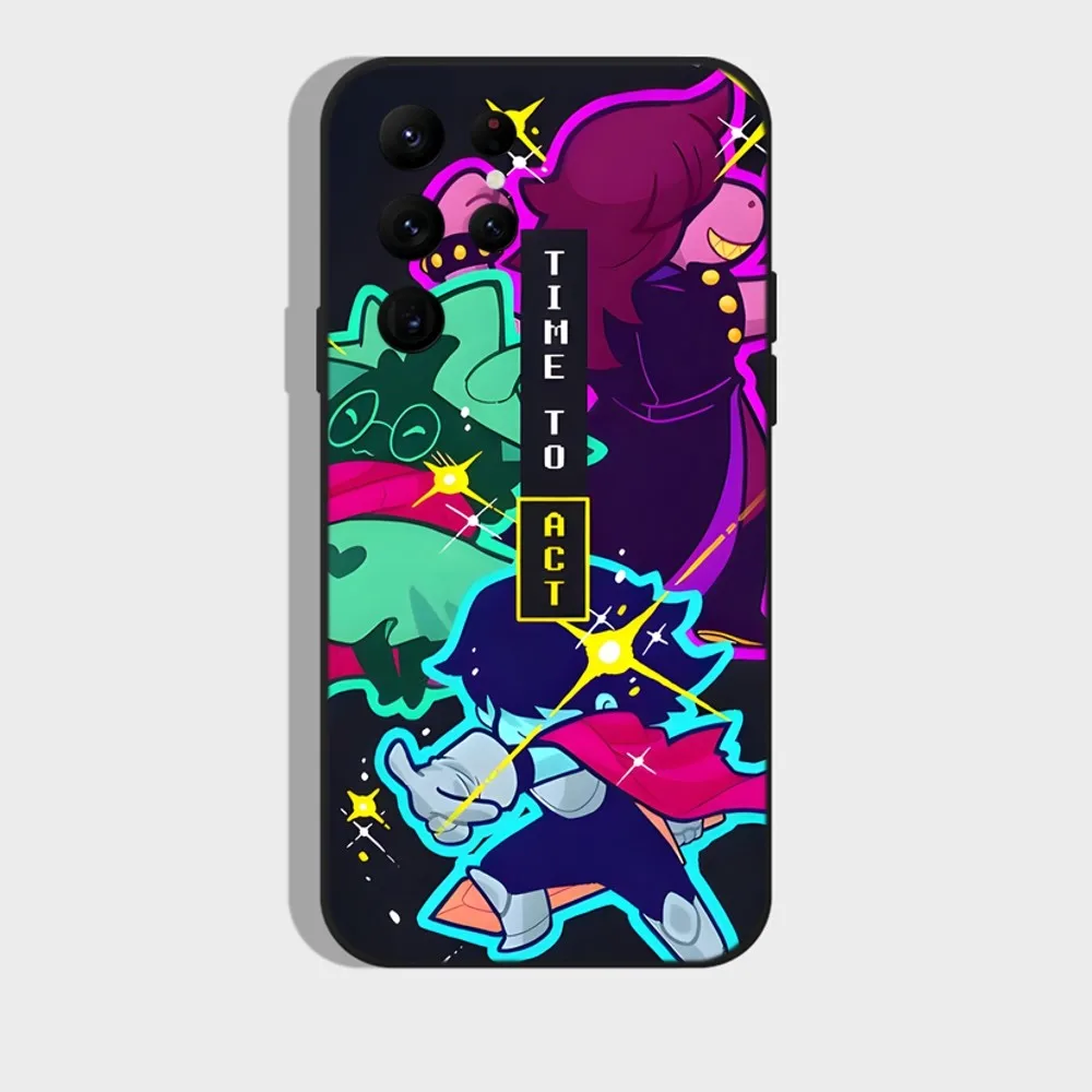 D-Deltarune Ralsei Phone Case For Samsung S24,S22 Ultra,S20,S30 plus,S22 plus,S23,S30 ultra 5G Silicone Cover