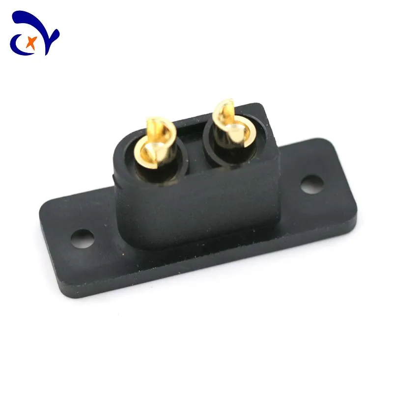 1PCS Amass XT90E-Male High Current 2PIN Solder Wire Plug，Suitable For Panel Mounting