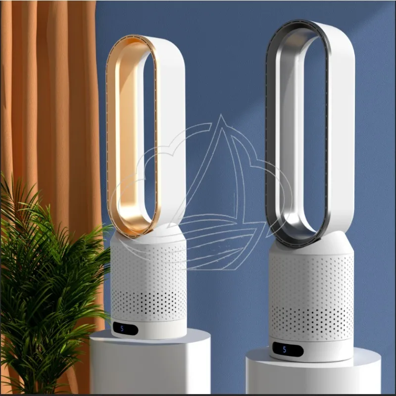 Bladeless Fan Silent Air Purifying Circulator Desktop Floor Standing Household Bedroom Cooling Fan