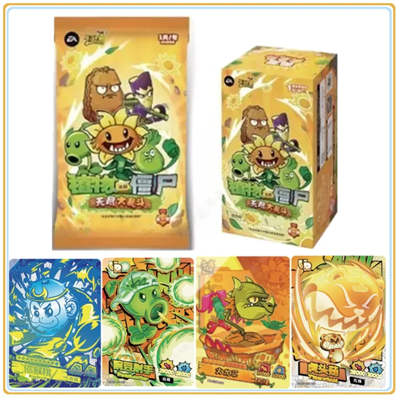 KAYOU Genuine Plants Vs. Zombies Card Wonderful Natural Journey Endless Battle Cards Anime Collection Card Kids Game Toy Gift