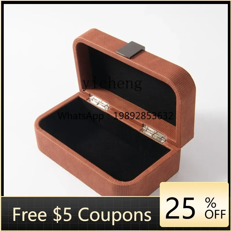 

simple modern leather jewelry box ornament model room cloakroom receiving box dresser