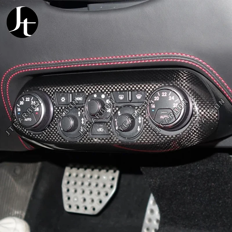Dry Carbon Fiber AC Control Panel For Ferrari 458 Italia Spider and Speciale 2011-2016 Body Kit