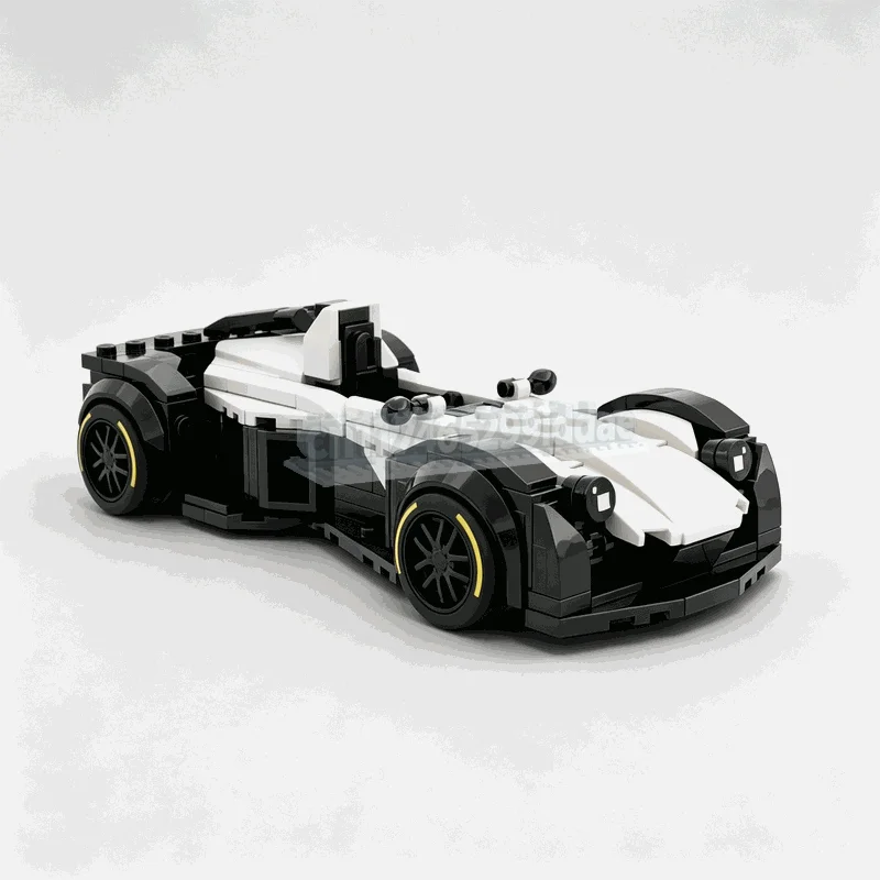 243PCS Single Seat Track Racing Car Building Blocks Open Cockpit Speed Vehicle Model DIY Assembly Toy Creative Collection Gift