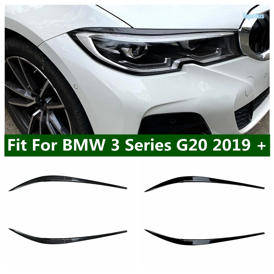 

Front Head Bumper Light Lamp Eyelid Eyebrow Stripes Cover Trim Fit For BMW 3 Series G20 2019 - 2024 Auto Accessories