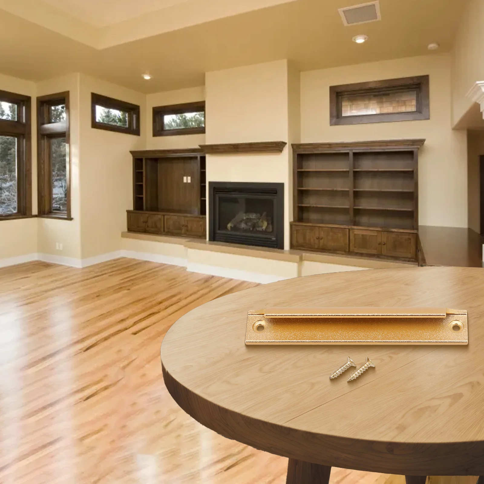 مقبض باب شاشة من سبائك الألومنيوم Aa 120 مللي متر خزانة بابية من الخشب الصلب مقبض باب سميك لخزانة/أبواب الشرفة