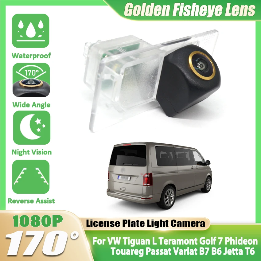 

HD 1080P 170 ° Автомобильная камера заднего вида для VW Tiguan L Teramont Golf 7 Phideon Touareg Passat Variat B7 B6 Jetta T6