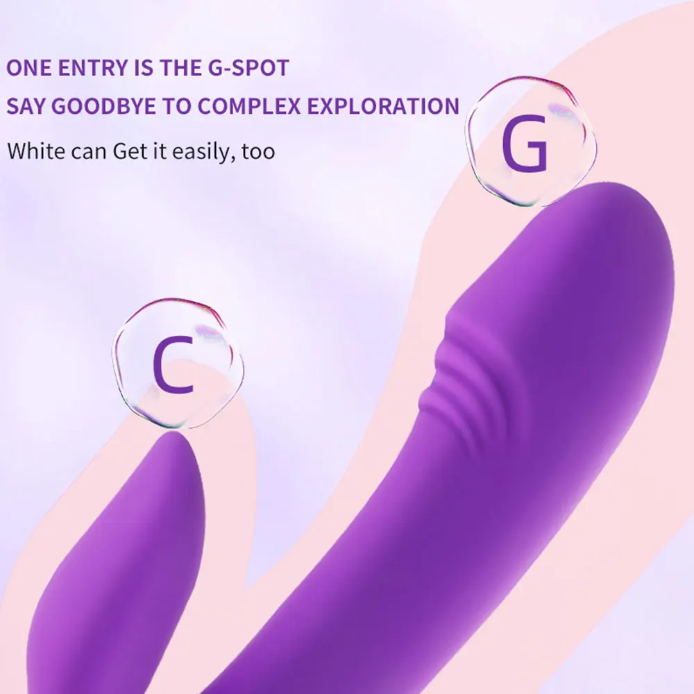 High quality G Spot Dildo Rabbit Vibrator Women Dual Vibration Silicone Waterproof Female Vagina Clitoris Anal Sex Toys Adult