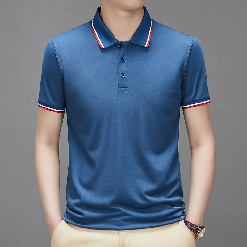 

Half-sleeved Lapel Short-sleeved Collar Solid Color Youth Shirt Collar Slim Fit Men's Business