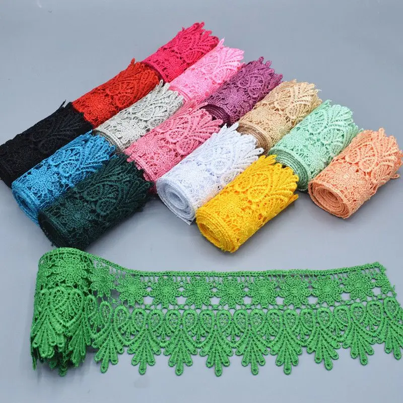 

Lace Water-soluble Edge,Width 8cm Long 3 Meters DIY Sofa Accessories Decorative Edge Wide Edge Clothing Embroidery Craft Sewing