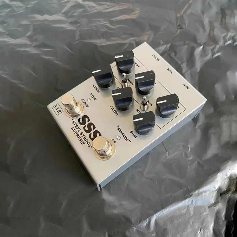 LY-ROCK Guitar Pedal, SSS Overdrive Effect Pedal,Guitar Effect Classic Effector Pedal,Silver Gray,True Bypass