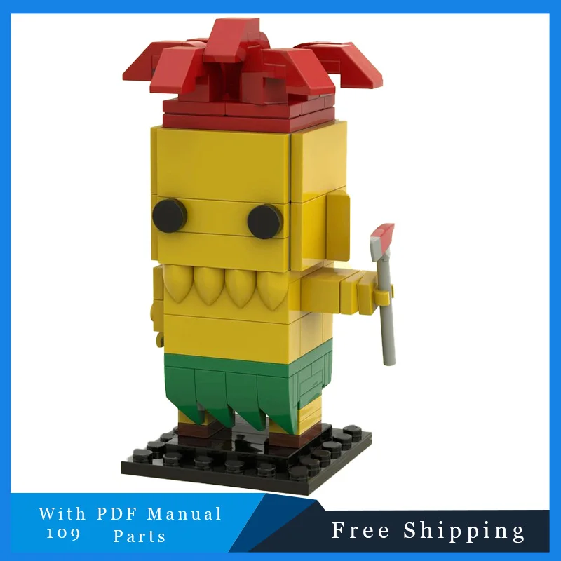 

107 Parts Famous Anime Movie Character Bricks Christmas Birthday Gift DIY Education Assemble Building Blocks Toy For Boys Adults