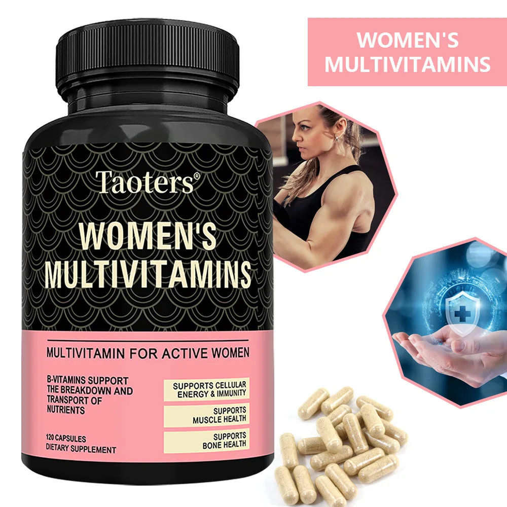 Women's Daily Multivitamin with 40+ Nutrients – Supports Energy, Immunity, and Bone Health – 120 Capsules