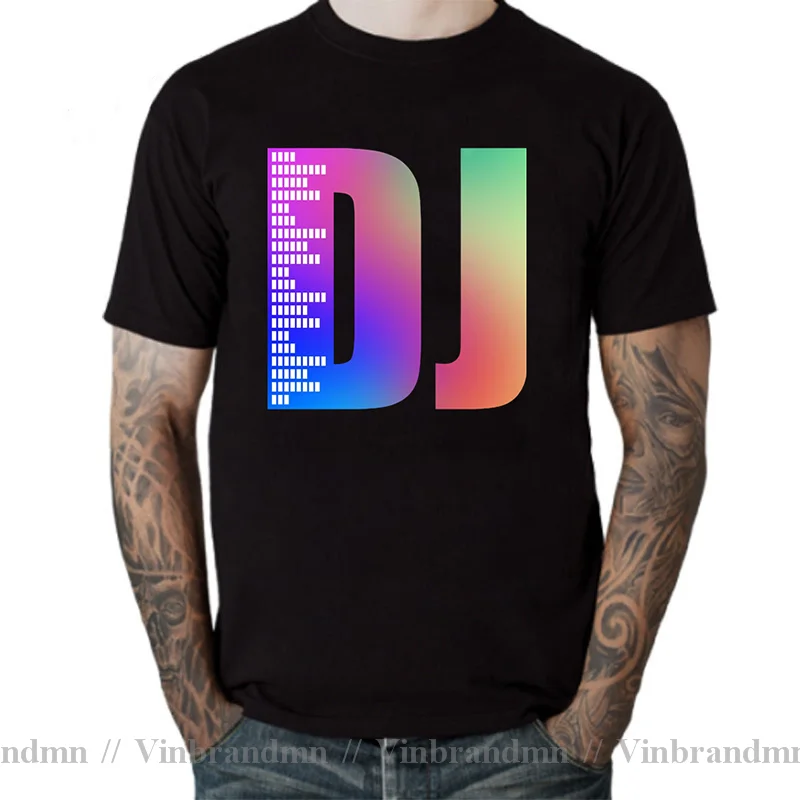 Disc Jockey School Of Music T-Shirt DJ Club Deejay T Shirt men DJ Mode On tshirt Technics Techno T Shirts for Disco Dance Lovers