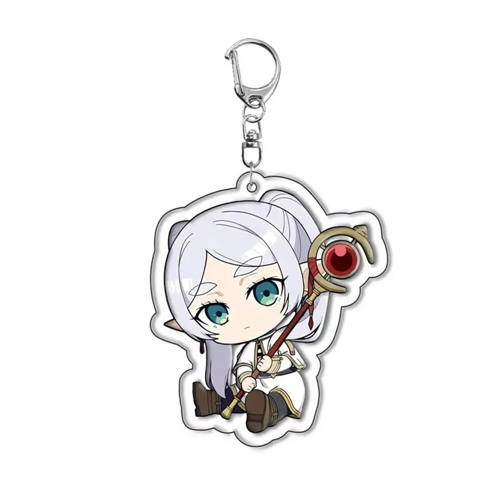 6cm Anime Frieren Beyond Journey's End Figures Frieren Himmel Acryl Sleutelhanger Keychain Model Cosplay Karakters Ornament