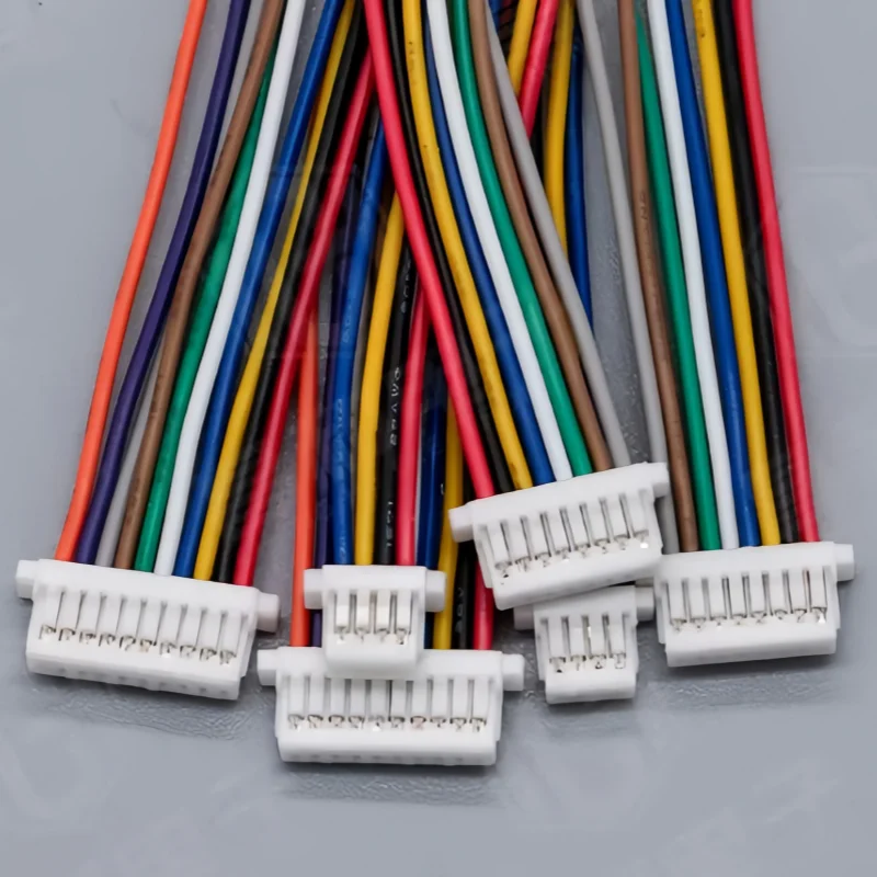 10Sets/lot Mini Micro SH 1.0 2Pin 3/4/5/6/7/8/910/11/12P JST Male & Female PCB Connector with Wires Cables 100MM