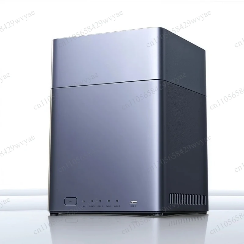 DH4300 Plus Mini Home NAS AI Rockchip Octa‑Core A55‑A76 8GB LPDDR4X 4‑Bay SATA HDD SSD NFC 2.5GbE RJ45