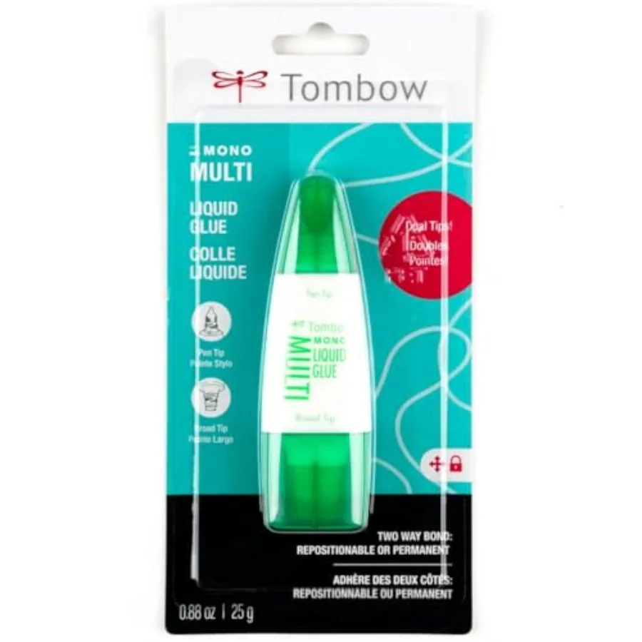62191 MONO Multi Liquid Glue, 0.88 Ounce, 1-Pack. Multi-Purpose Glue with Dual Tip Dispenser for Precise to Full Coverage Appli