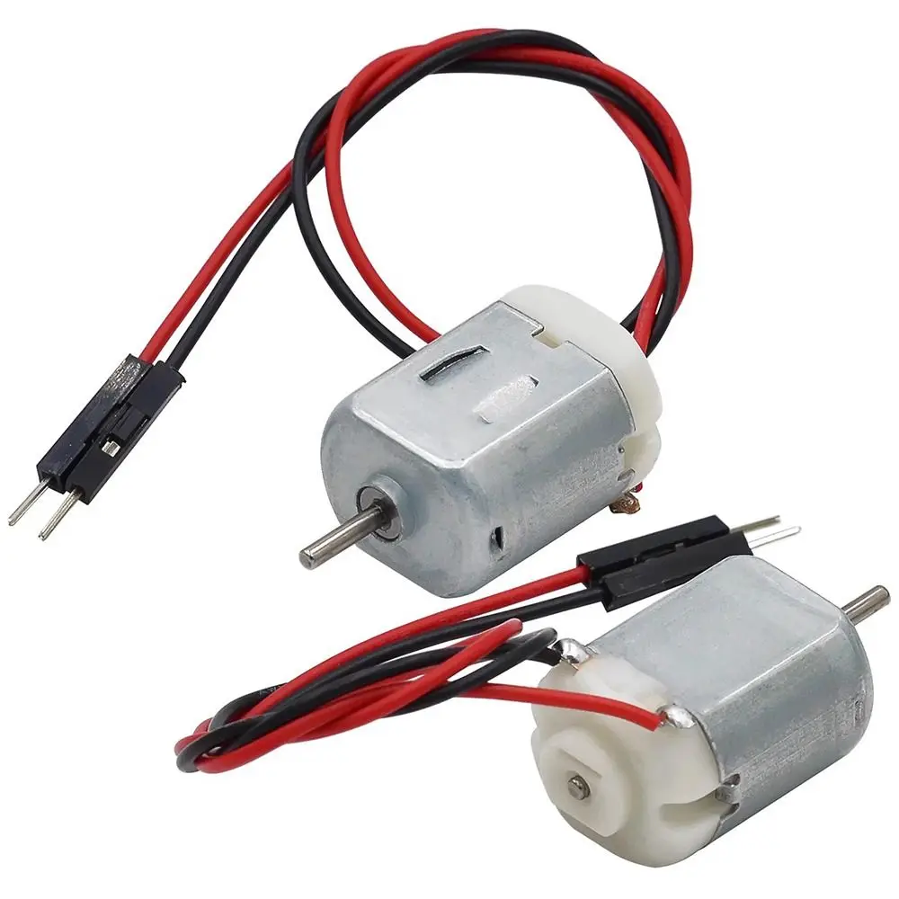 1Set Durable with Wired 130 Small Motor Kit 4WD Mini Micro Four Wheel Drive Motor Rotor Speed 18,000RPM DC 72MM Propeller view 3