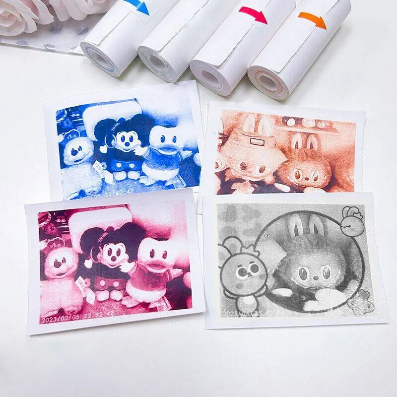 Printing Paper for Kids Print Camera Black and White Thermal Printing Paper Camera Instant Photo Printing Thermal Paper Outdoor