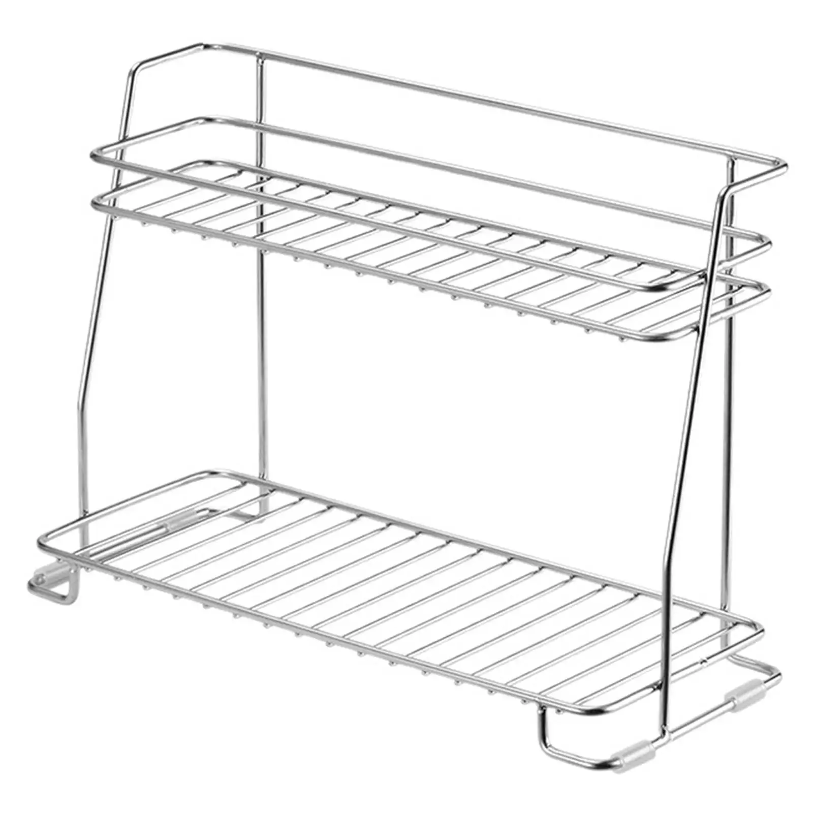 

Bathroom Counter Organizer Dish Rack 2 Layer for Cupboard Desk Cabinet