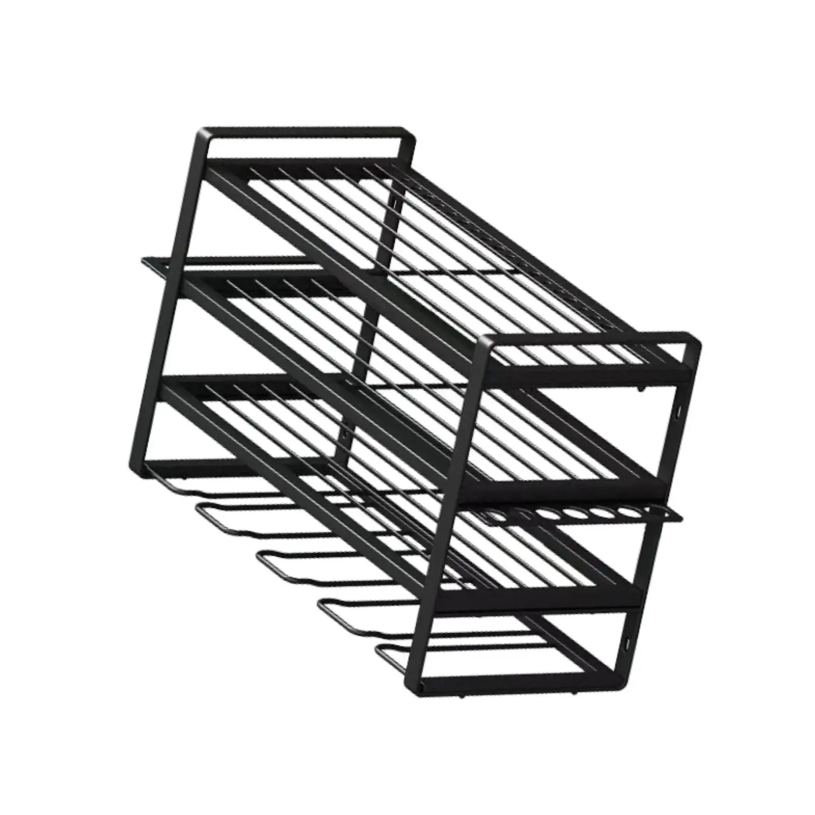 Power Tool Organizer Metal 4 Layer Storage Rack for Workshop Home Kitchen