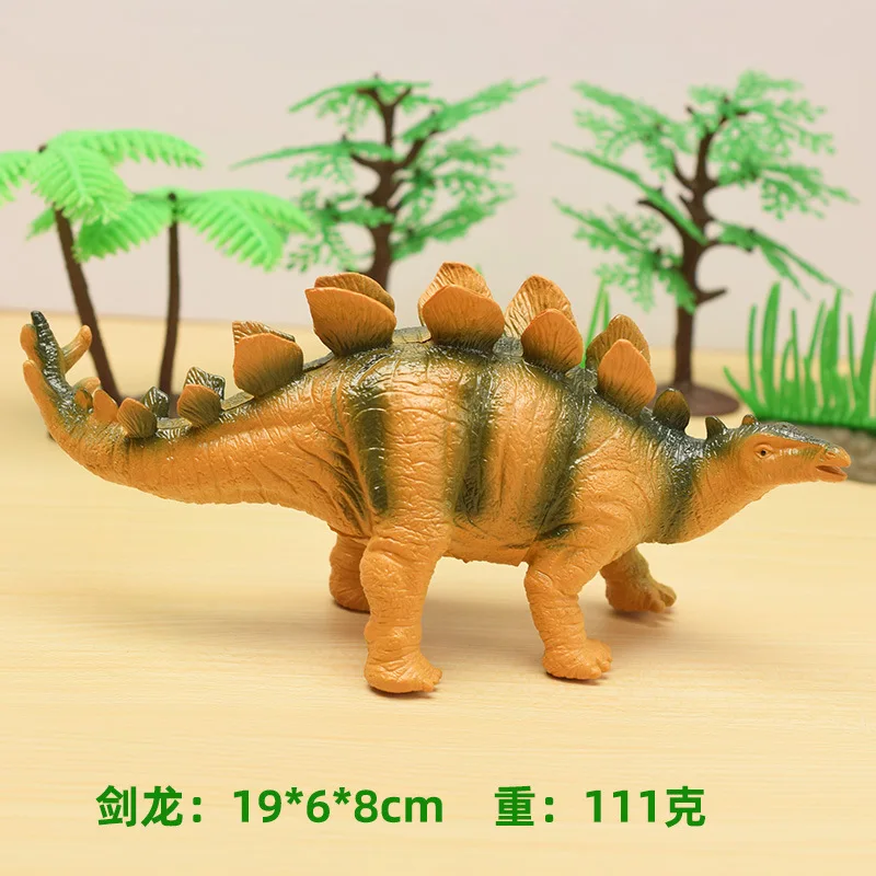 Simulatie Dinosaurus Jurassic Zachte Rubberen Katoenen Gevulde Realistische Tyrannosaurus Rex Triceratops Dinosaurusmodel