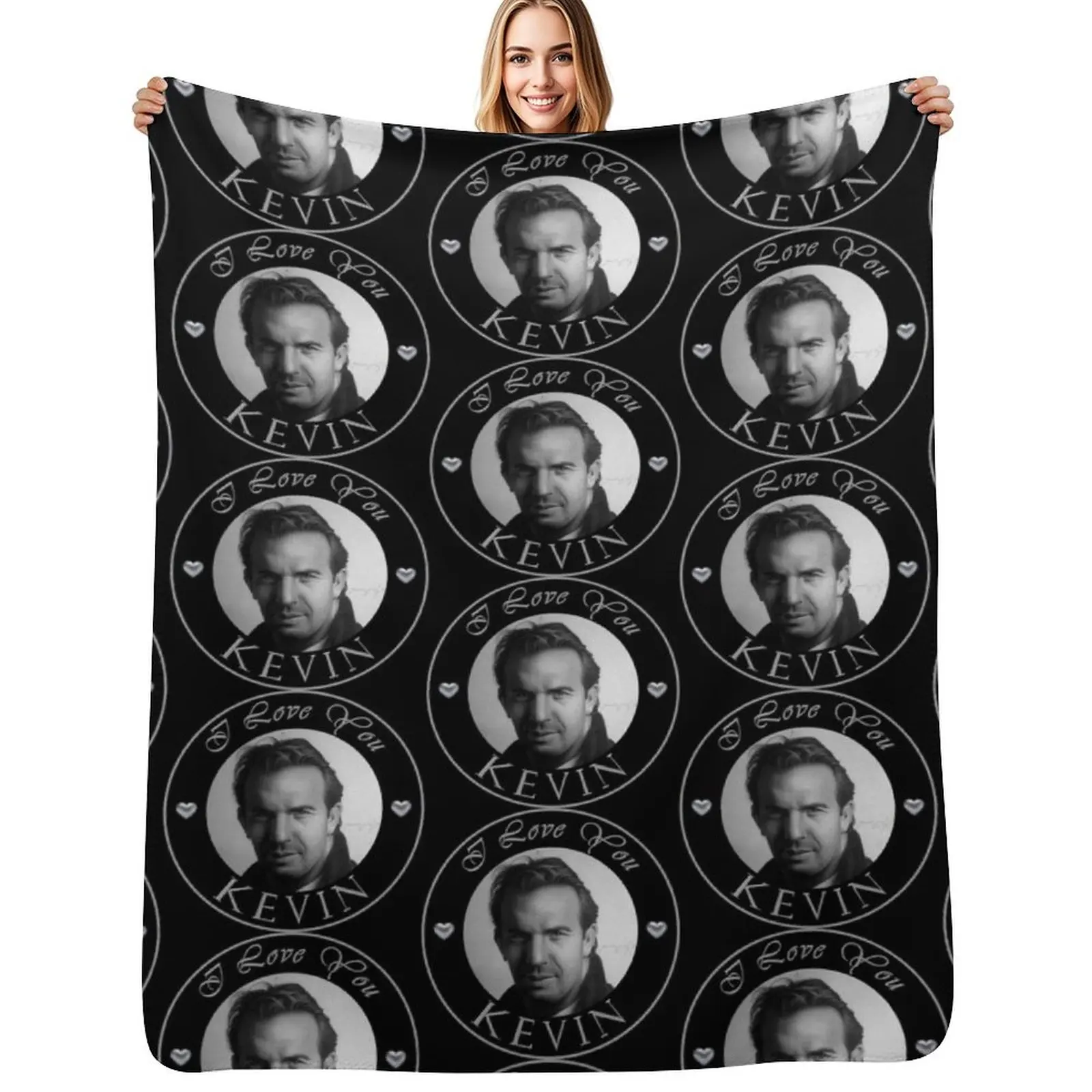 أنا أحبك كيفن رمي بطانية فضفاضة ناعمة بطانية الشاطئ #1