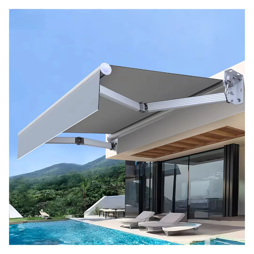 

Remote Control Motorized Retractable Awning Full Cassette Awning Patio Awning