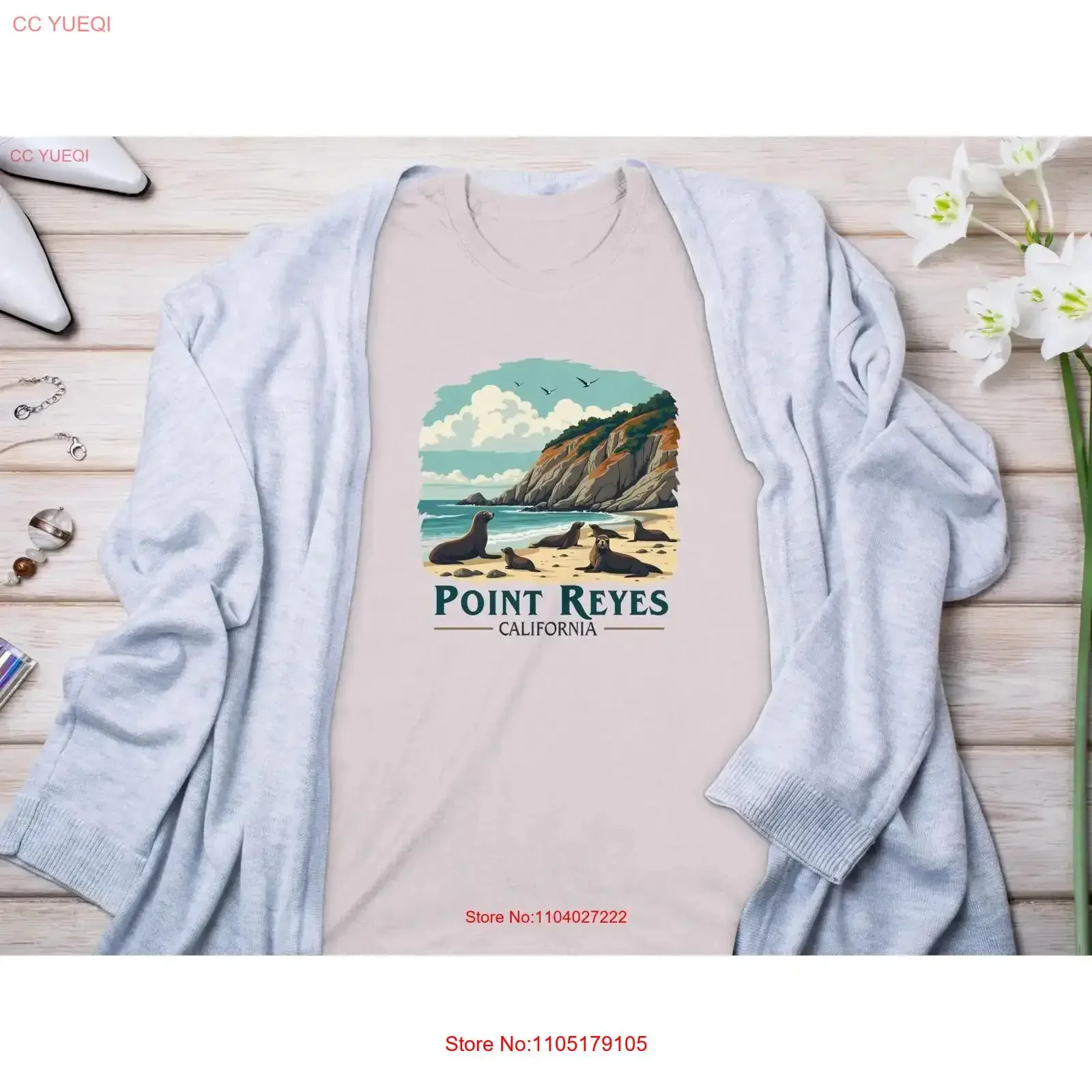 Retro Point Reyes California Beach Seal T Shirt Vintage Ocean Coast Coastal Wildlife Adventure vintage Washed Soft Unisex