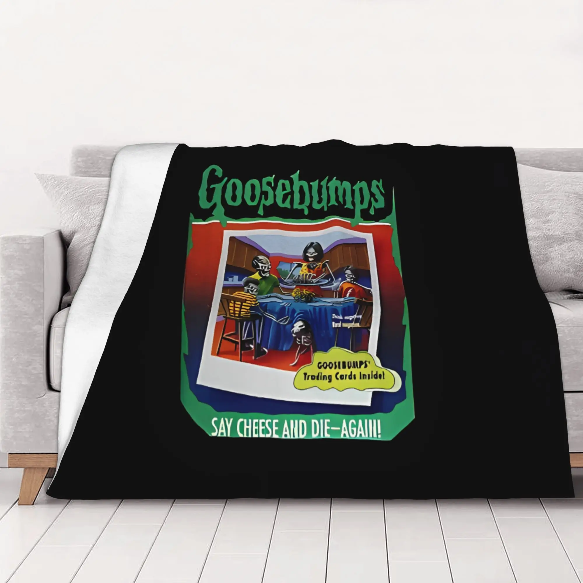 1PC SAY CHEESE AND DIE AGAIN Goosebumps home room decorations Winter Blankets for Adults Bedding Home Interior Sofa Knee