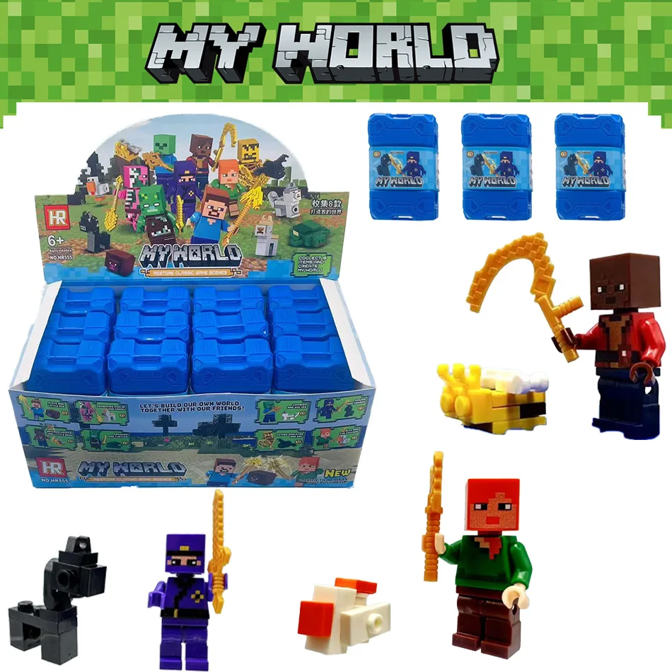 

Anime My World Figure Action 1-16pcs Blind Box Figurine Doll Kits Collection PVC Model Toys Wholesale Children Birthday Toy Gift