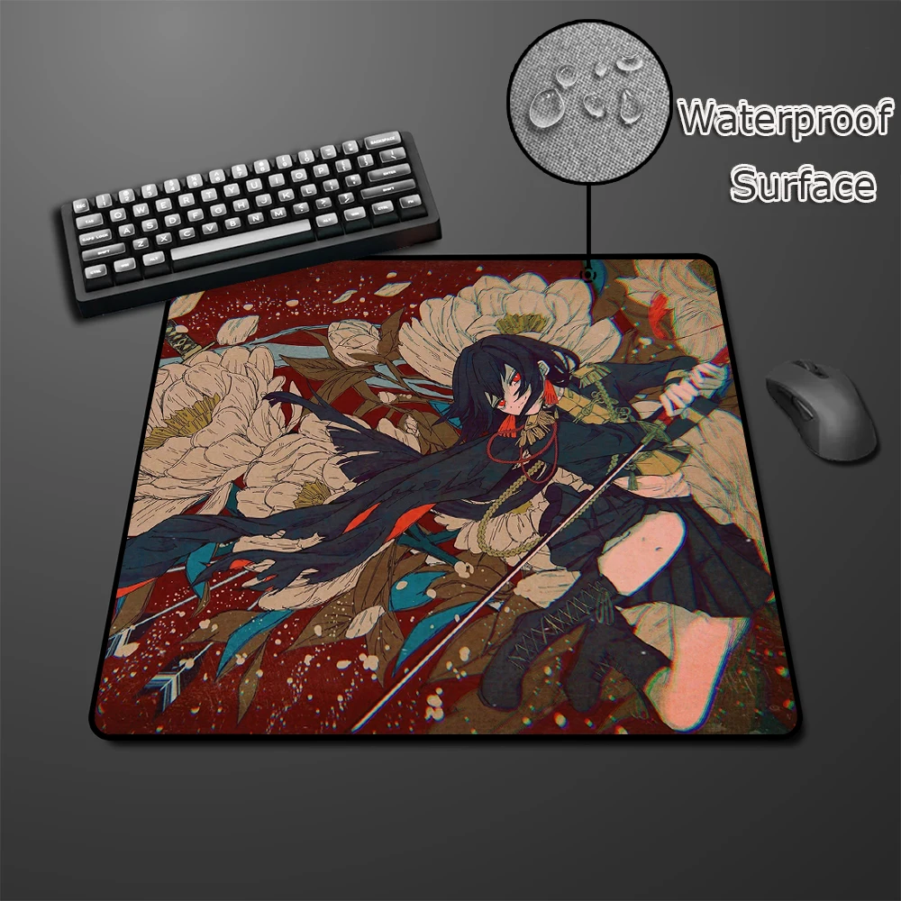 

Коврик для мыши в стиле аниме Samurai Maiden: цветы и лезвия для киберспорта, игровой профессиональный коврик для мыши с ультратонкой поверхностью, балансирующий коврик для мыши, геймерский коврик для мыши