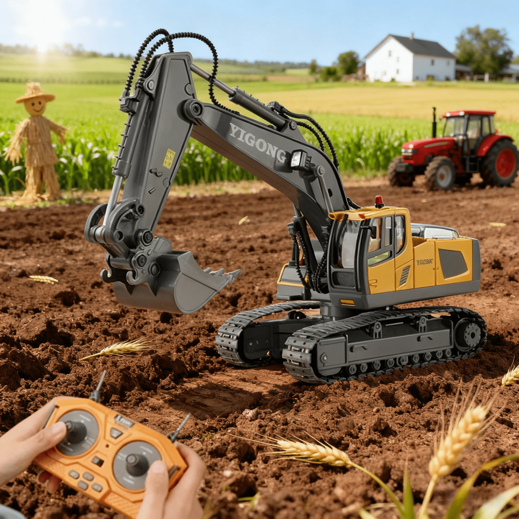 

RC Excavator Dumper Car 2.4G Remote Control Engineering Vehicle Crawler Truck Bulldozer Toys for Boys Kids Christmas Gifts