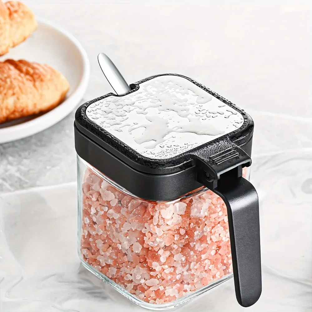 Boîte d'assaisonnement 1 pièce, pot d'assaisonnement pour sel de cuisine, bouteille de tri scellée, boîte de rangement