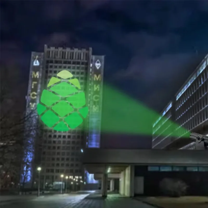 Commercial Advertising Light Dynamic Gobo Led Signs Wall Projection Waterproof Rotation HD Outdoor Gobo Projector