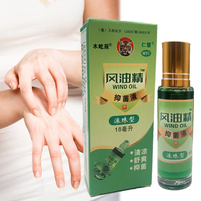 12ml Ball Type Cooling Mint Oil Treatment Muscle Pain Headache Dizziness Refresh Oil Mosquito Bites Anti-itch Cream