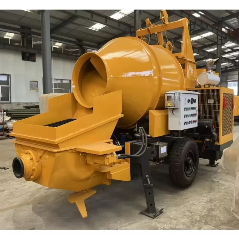 Factory Price Different Models of Diesel Concrete Pump Machine Concrete Mixer for Construction Works