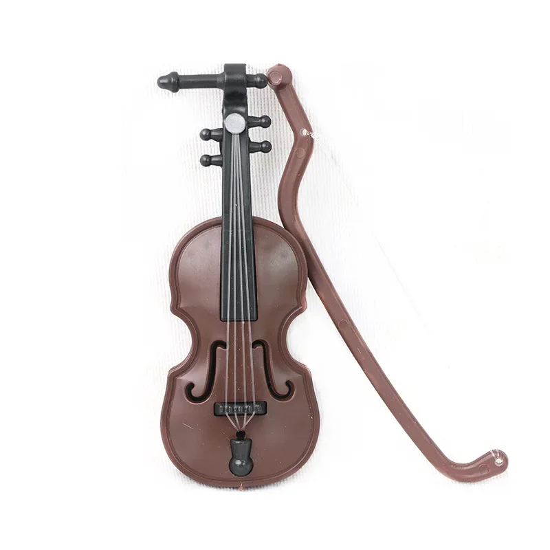 Dollhouse Miniature Electric Guitar Violin Saxophone Drum Piano Model Musical Instrument Toy Craft Ornament Doll Accessories