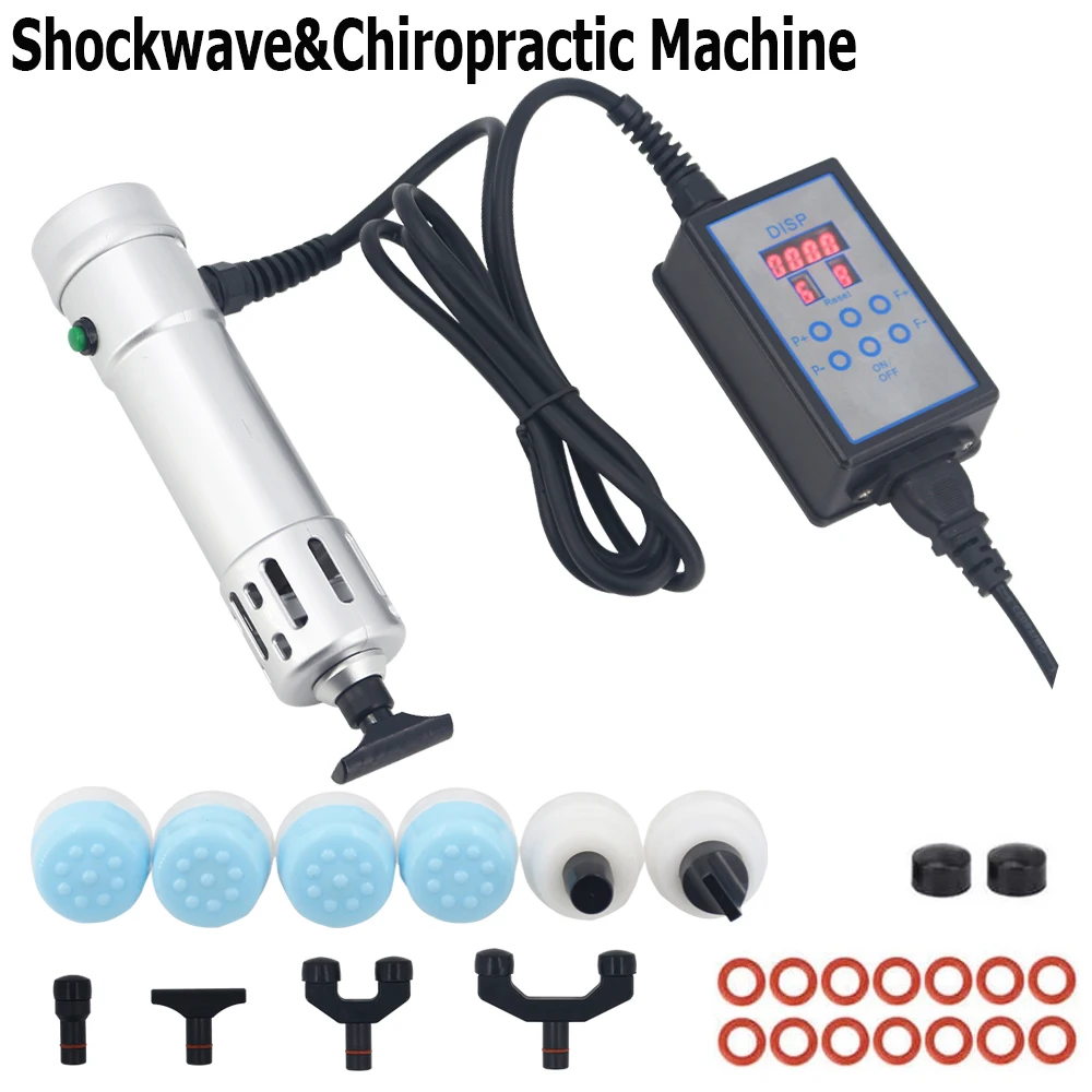 Shockwave Physiotherapy Massage With 11 Heads Effective Treatment Pain Relief Portable Shock Wave Therapy Machine Newest 2024