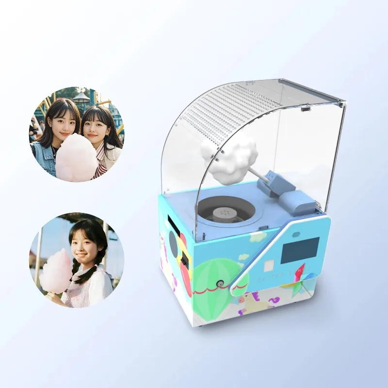 

Небольшие профессиональные десертные магазины, коммерческая портативная мини-настольная автоматическая машина для производства сладкой ваты