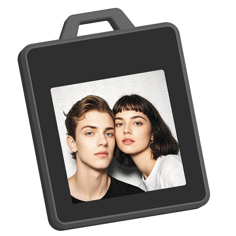 AB25-BLE Enabled 1.54 Inch 4-Color Eink Display Electronic Badges Smart Mini Luggage Tag Pet Locator For IOS DIY Digital Labels