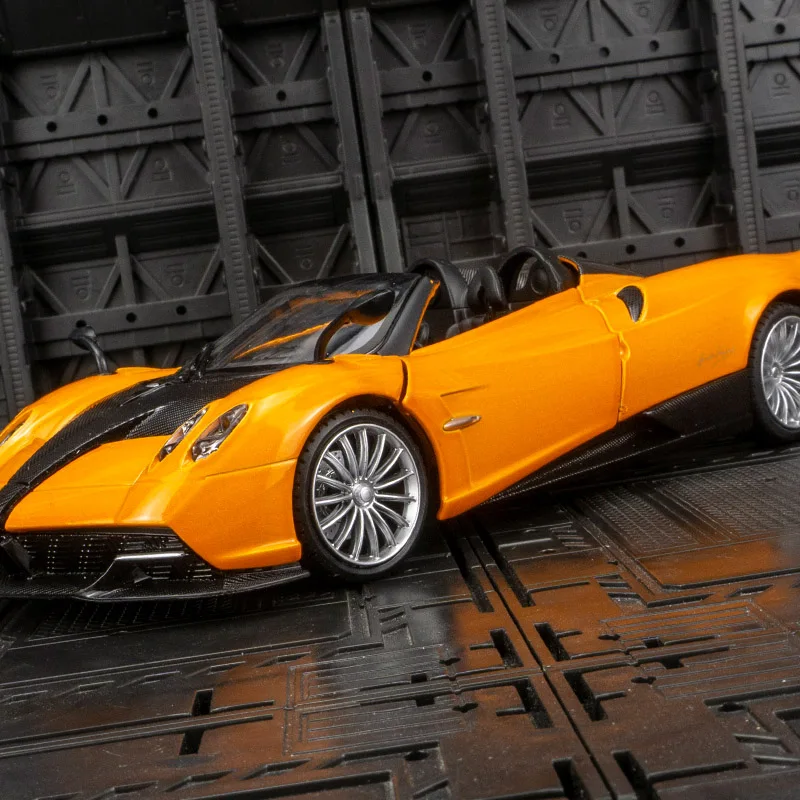 1:24 Pagani Huayra legering racemodel auto decoraties collectie, deuren en achterkap kan worden geopend vakmanschap