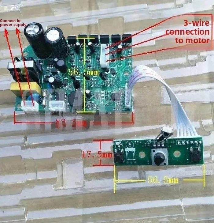 220V AC Brushless Motor Driver | Speed Control Board for 3-Phase BLDC Motor | Learning & Development Kit