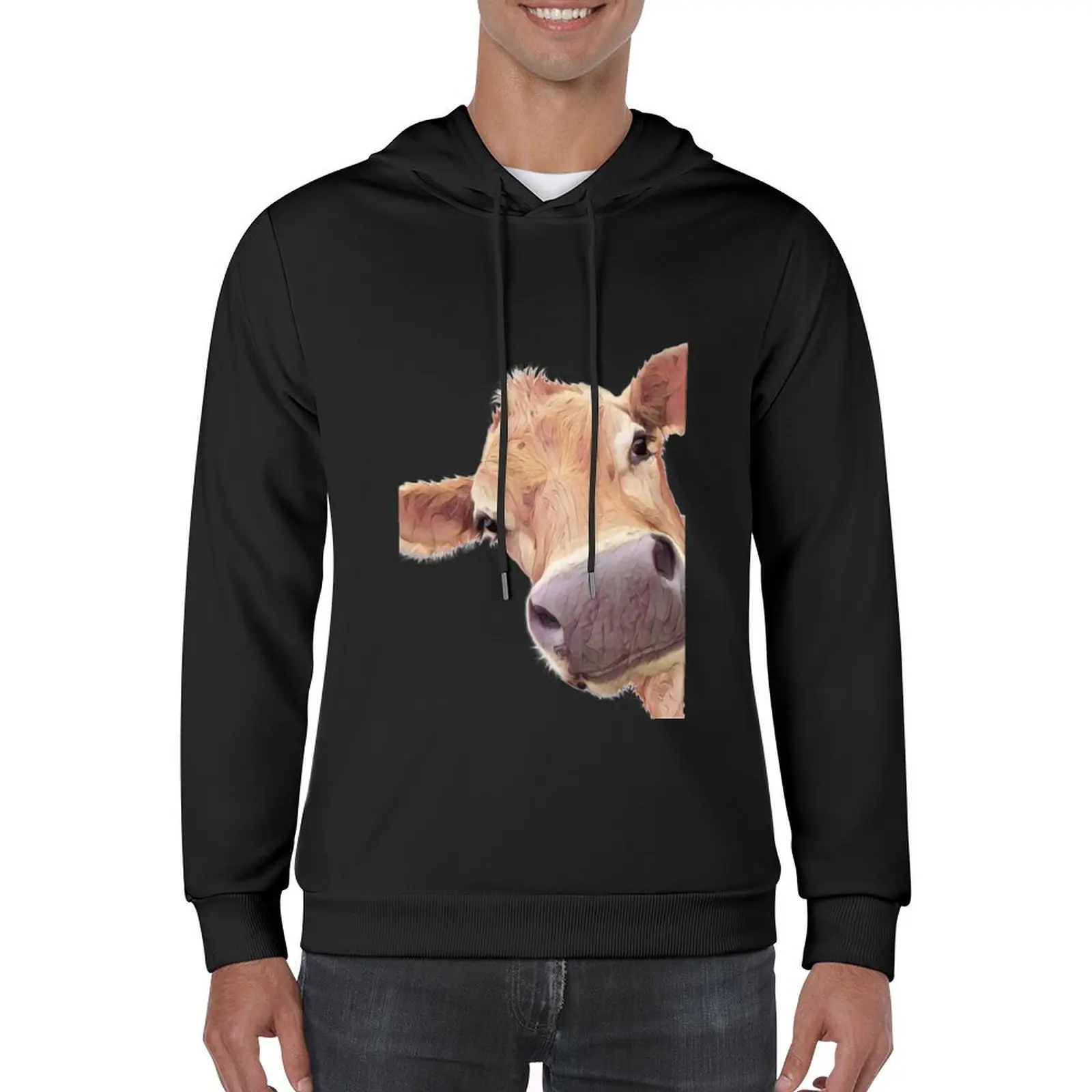 Jersey Cow Hoodie men's sweat-shirt set men's coat men's winter sweater japanese style new in hoodies & sweatshirts