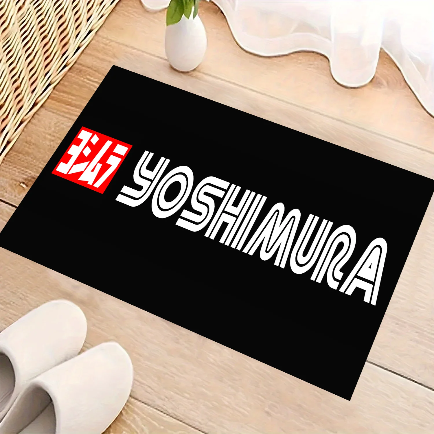 Y-Yoshimuras Motorsports Carpet Garage Mat Racing Cool Moto Display Bedroom Entrance Floor Mat Anti-slip Home Decoration Rug