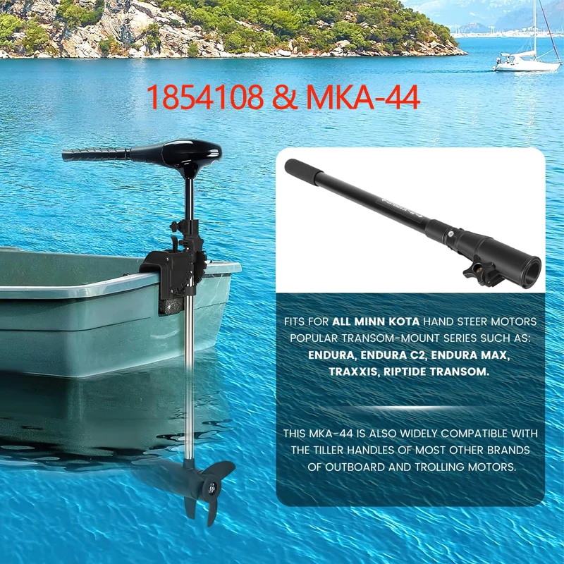 

Boat Telescopic Extension Handle MKA-44 ,Extension Length 24"-40" for Most Trolling Motors Replacement Part 1854108
