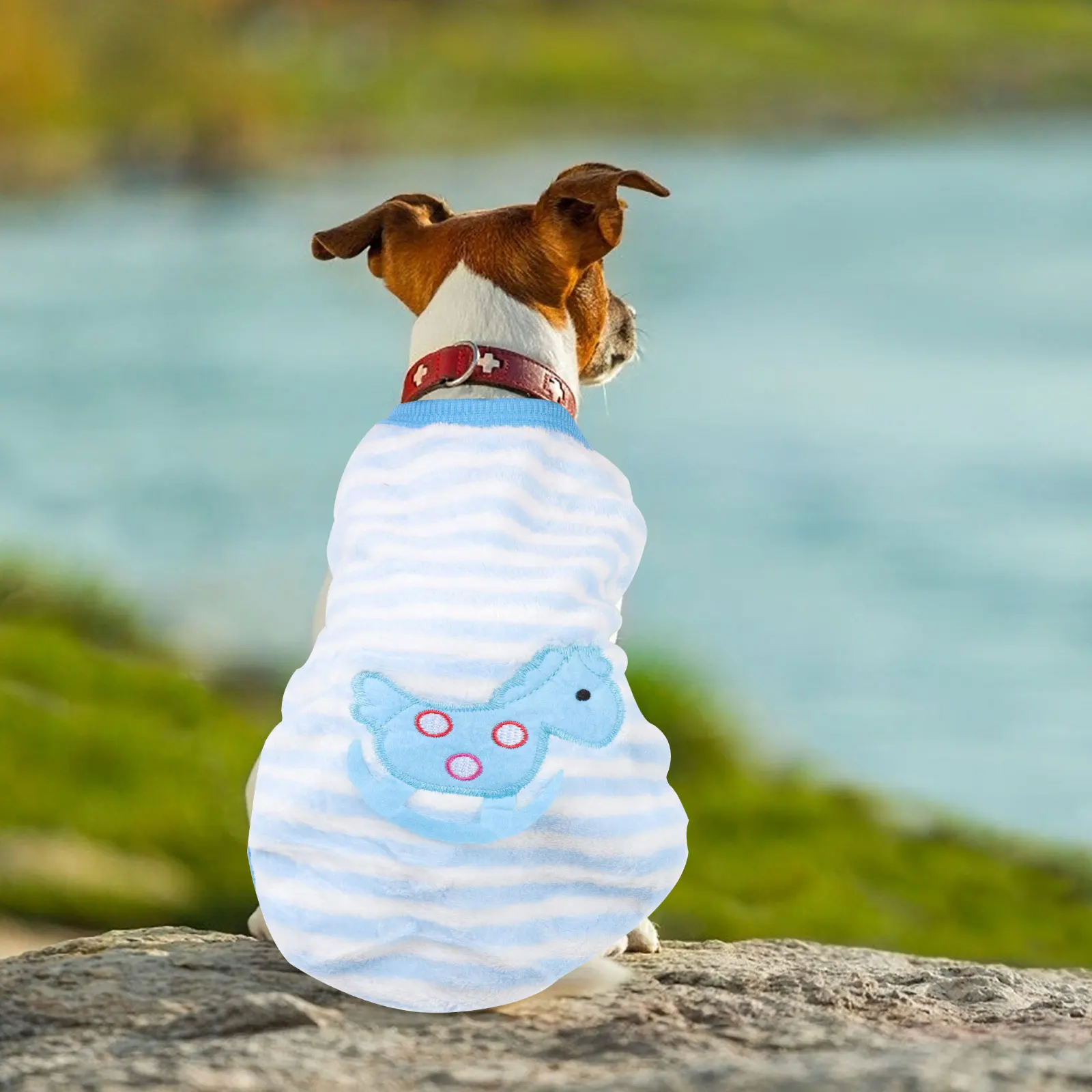 

4Pcs Pet Clothes Flannel Dog Vest High Quality Material Warm Comfortable Festive Costume Pet Supplies Dog Vest