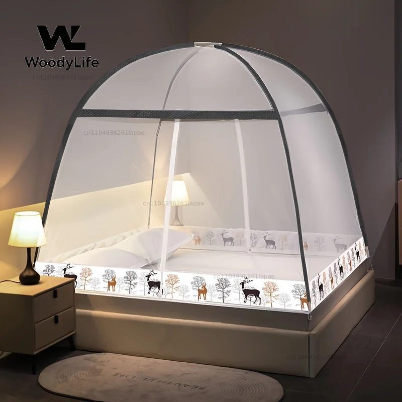 Easy Install Pop Up Mosquito Net 360° Complete Protection Sturdy Construction Fast Assembly Cute Design for Summer